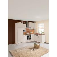 Eckküche Santiago mit Geräten 275x175 cm Weiß/Eiche Dekor - Eichefarben/Weiß, LIFESTYLE, Holzwerkstoff (275/175cm) - Vertico
