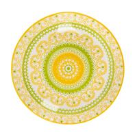 Mělký talíř Maja, Ø: 26,7cm - zelená/žlutá, Lifestyle, keramika (26,7/2,7cm) - Mömax