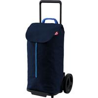 Einkaufstrolley Komodo - Blau/Silberfarben, Basics, Textil/Metall (28/35/97cm)