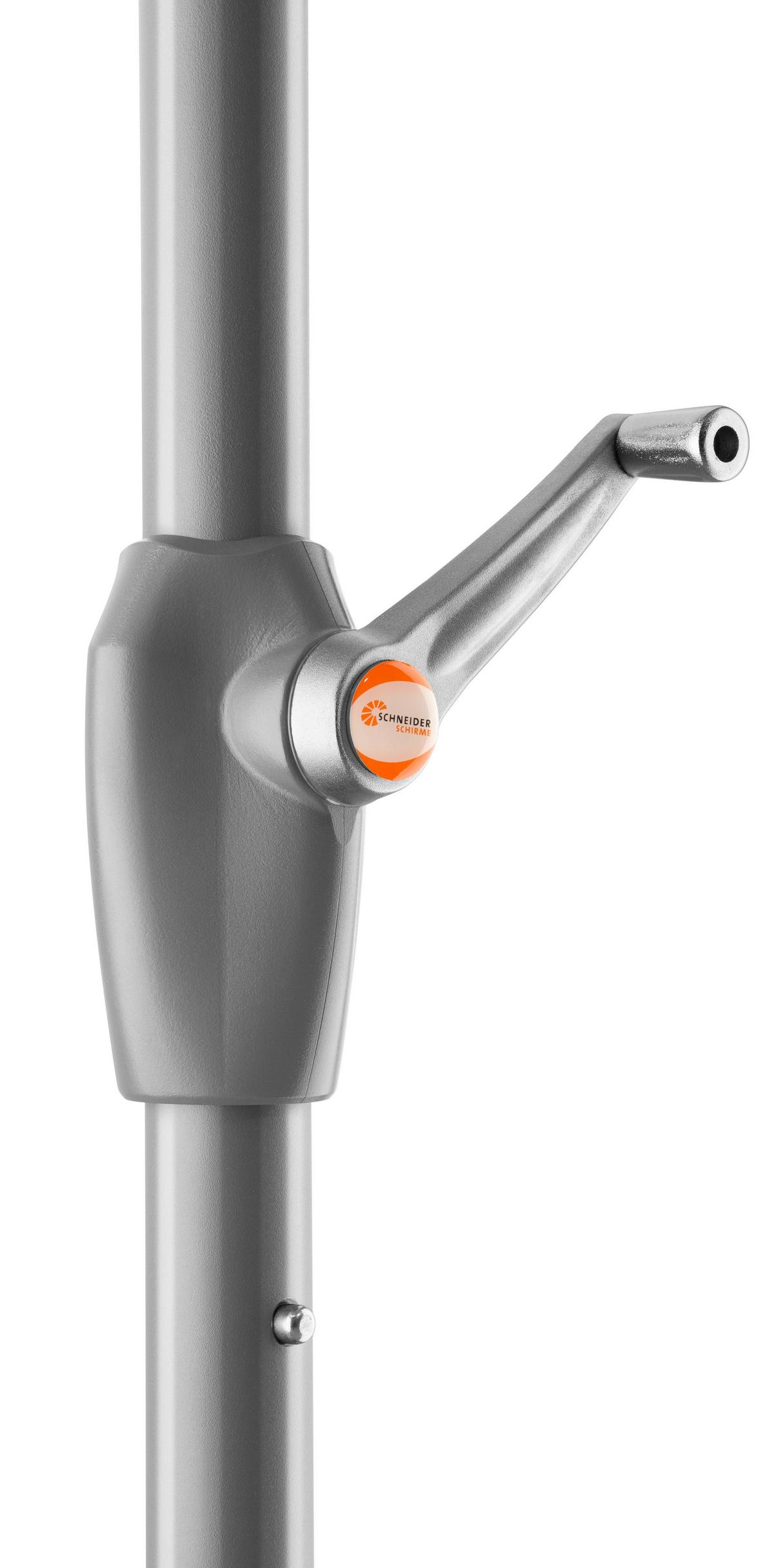 Sonnenschirm Porto Bxhxt: 200x250x300 Cm Rot - Rot/Silberfarben, Basics, Textil/Metall (200/250/300cm) - Schneider