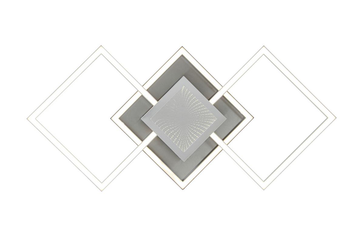 Led-deckenleuchte Tiziana - Chromfarben/Silberfarben, MODERN, Kunststoff/Metall (75cm) - Luca Bessoni