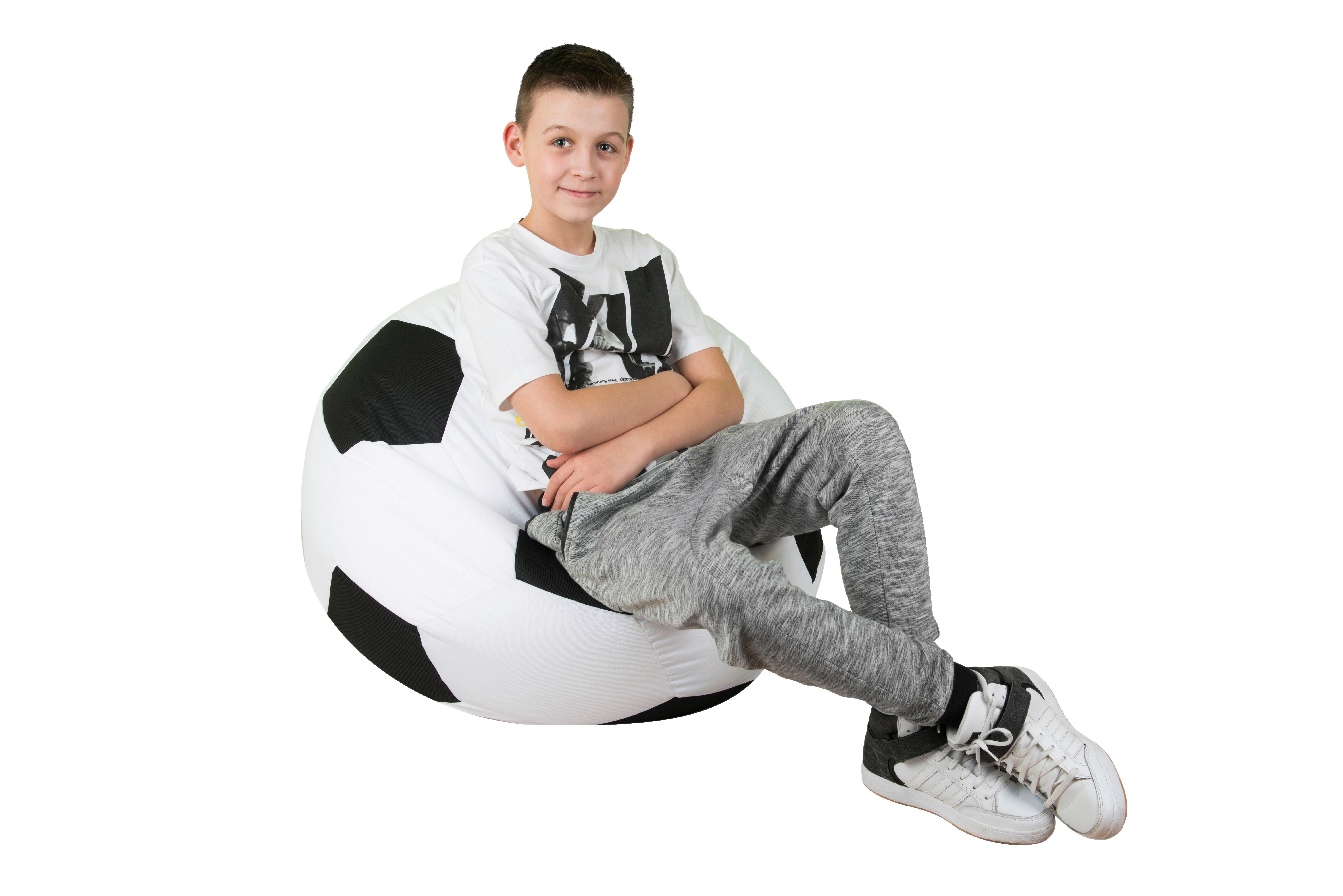 Sitzsack Play 150 L Weiß/ Grau - Weiß/Grau, Basics, Textil (78/40cm) - Ondega