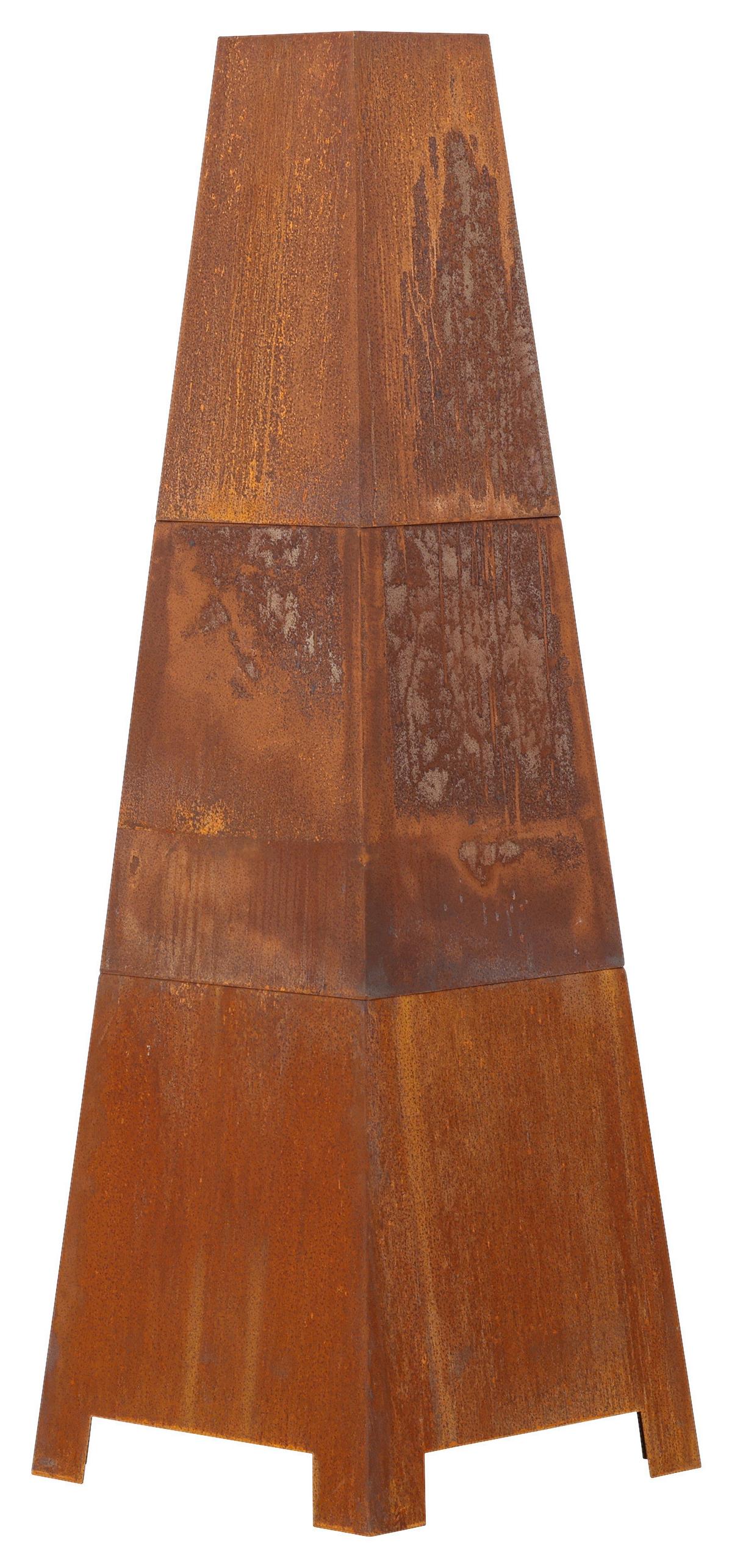 Feuerstelle Bastian - Dunkelorange, KONVENTIONELL, Metall (50/150/50cm) - Gardenson