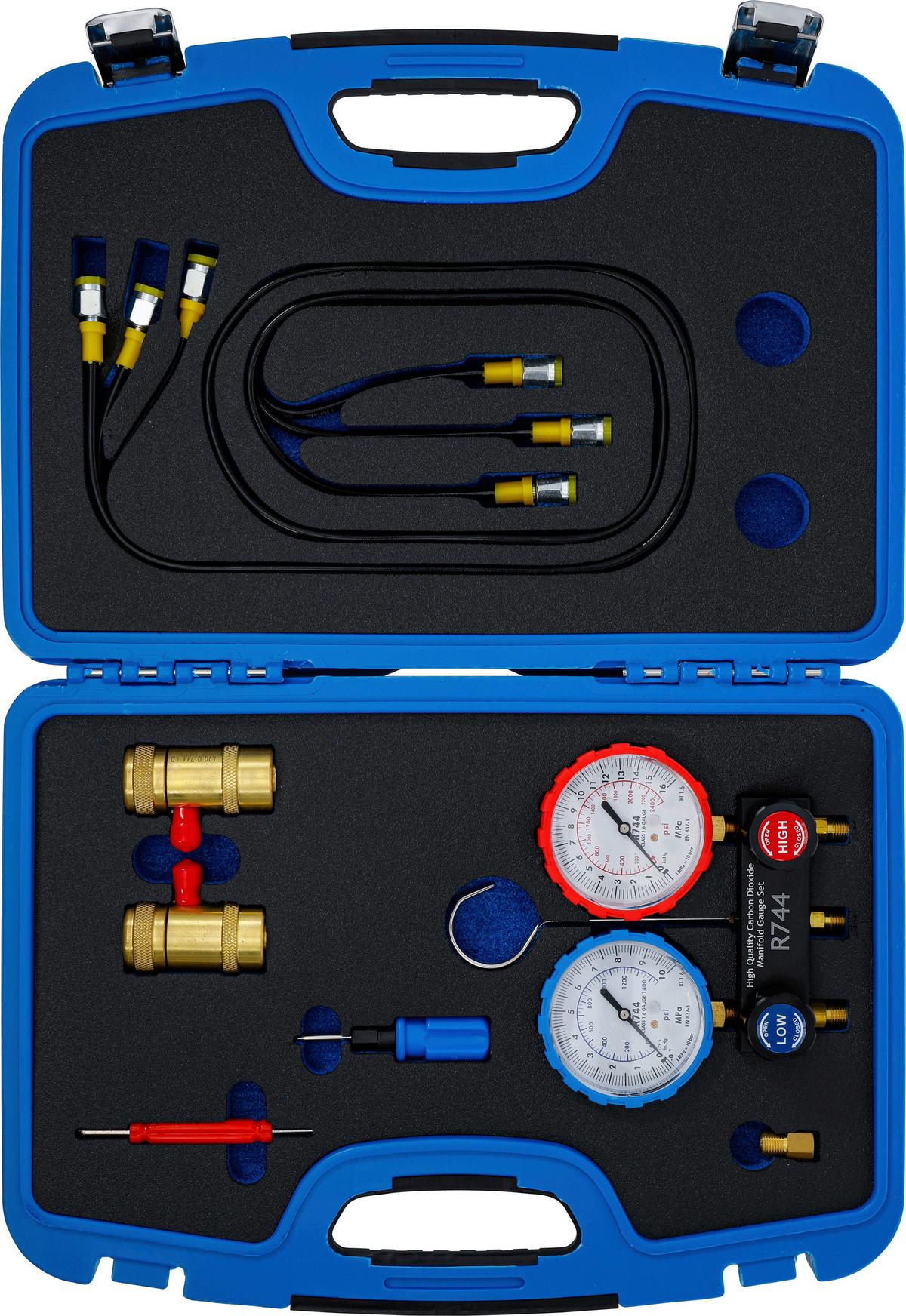 Druckuhr-Armatur 74435 - Blau, Basics (45,3/32,4/10,3cm)