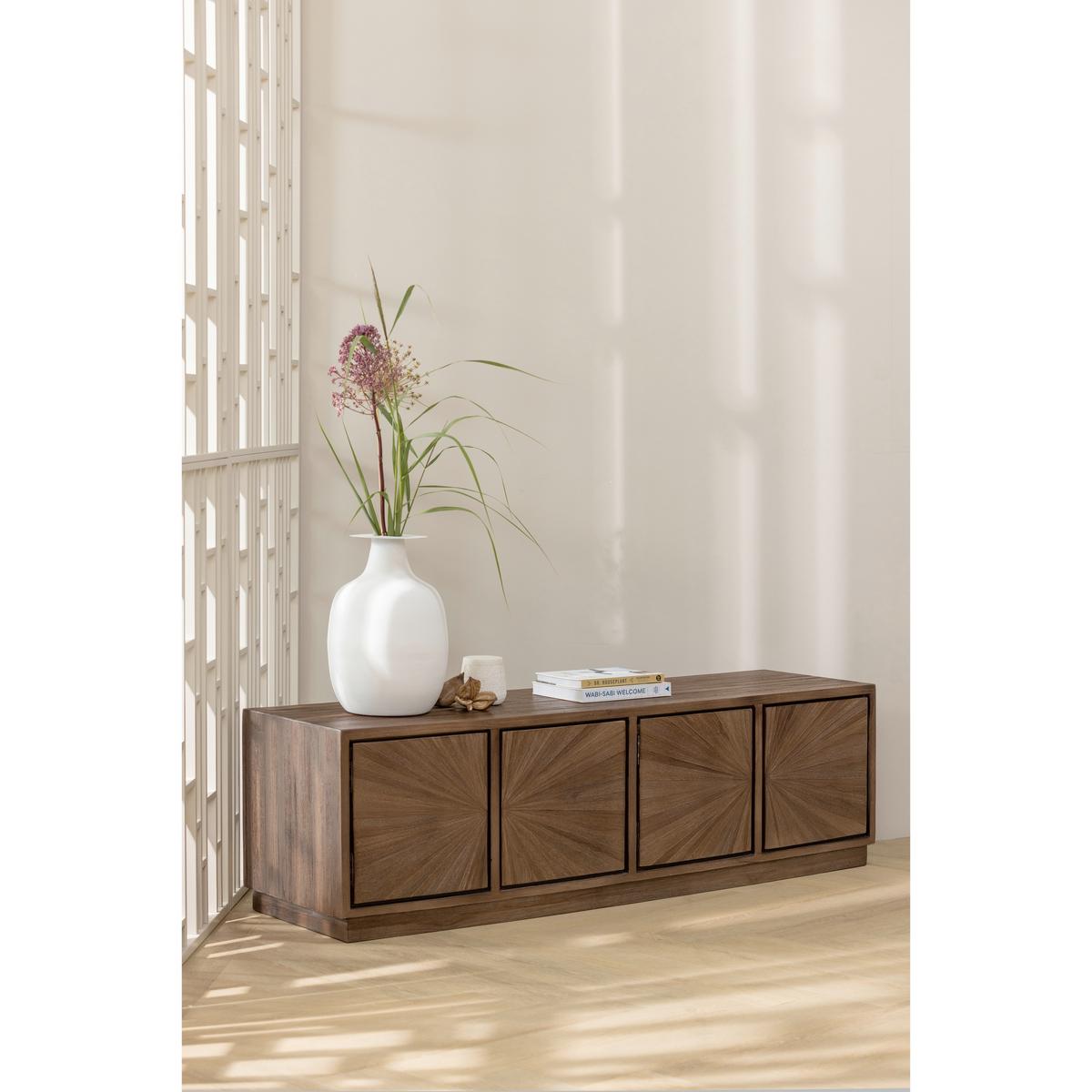 LOWBOARD Sun Braun B: 150cm - Braun, Design, Holz (150/45/44cm) - Livetastic