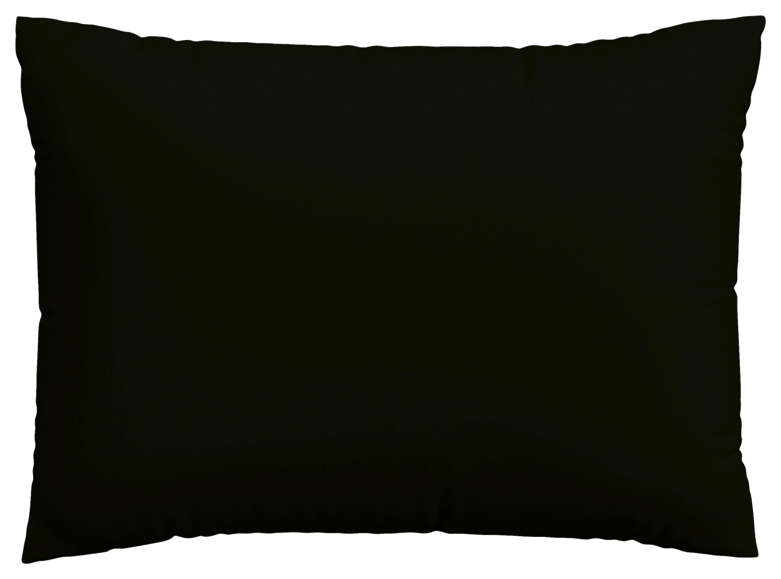 KOPFPOLSTERBEZUG KNITTED JERSEY - Schwarz, Basics, Textil (60/80cm) - Schlafgut
