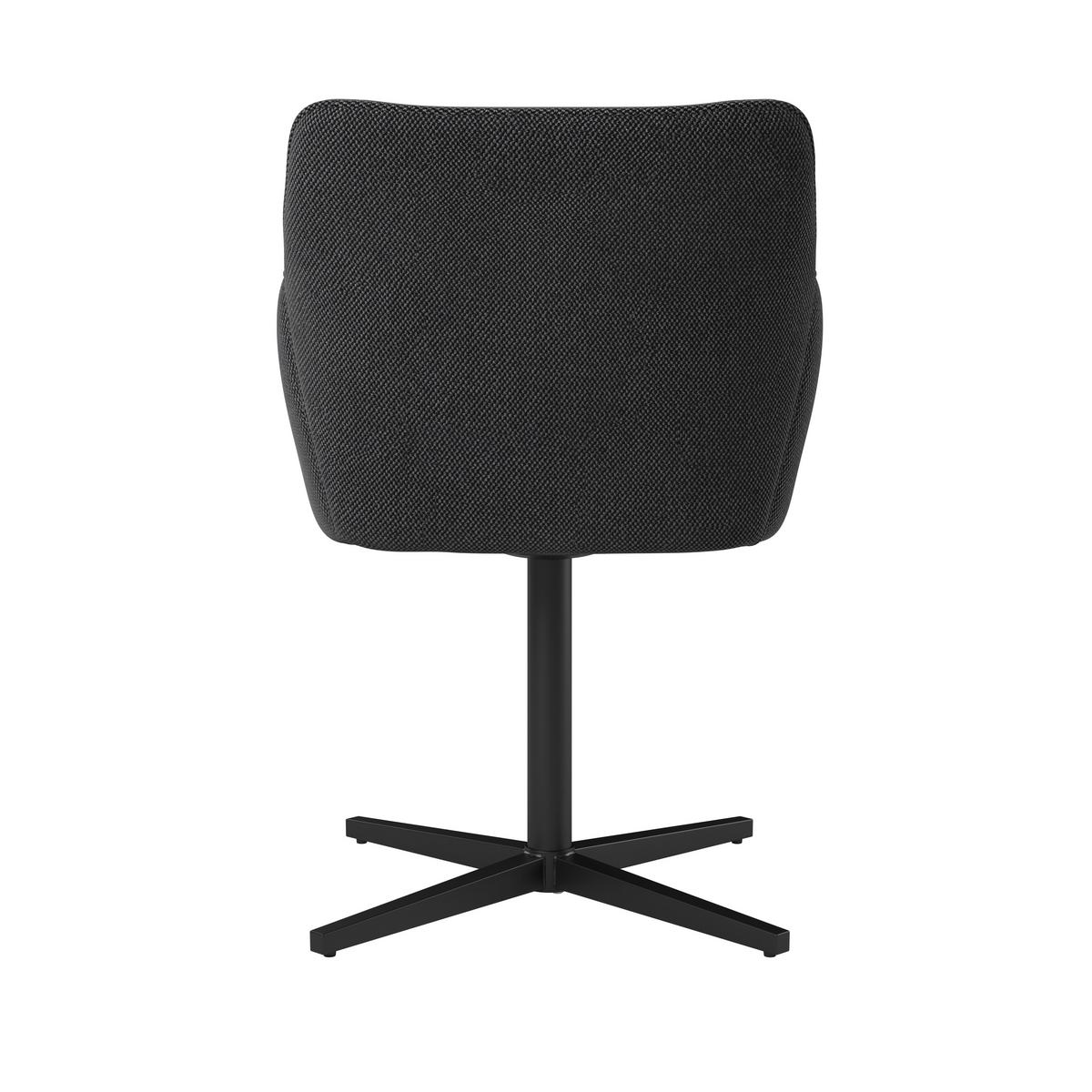 Négylábú Szék Rosina - fekete, Modern, textil/fa (56/84/60cm)