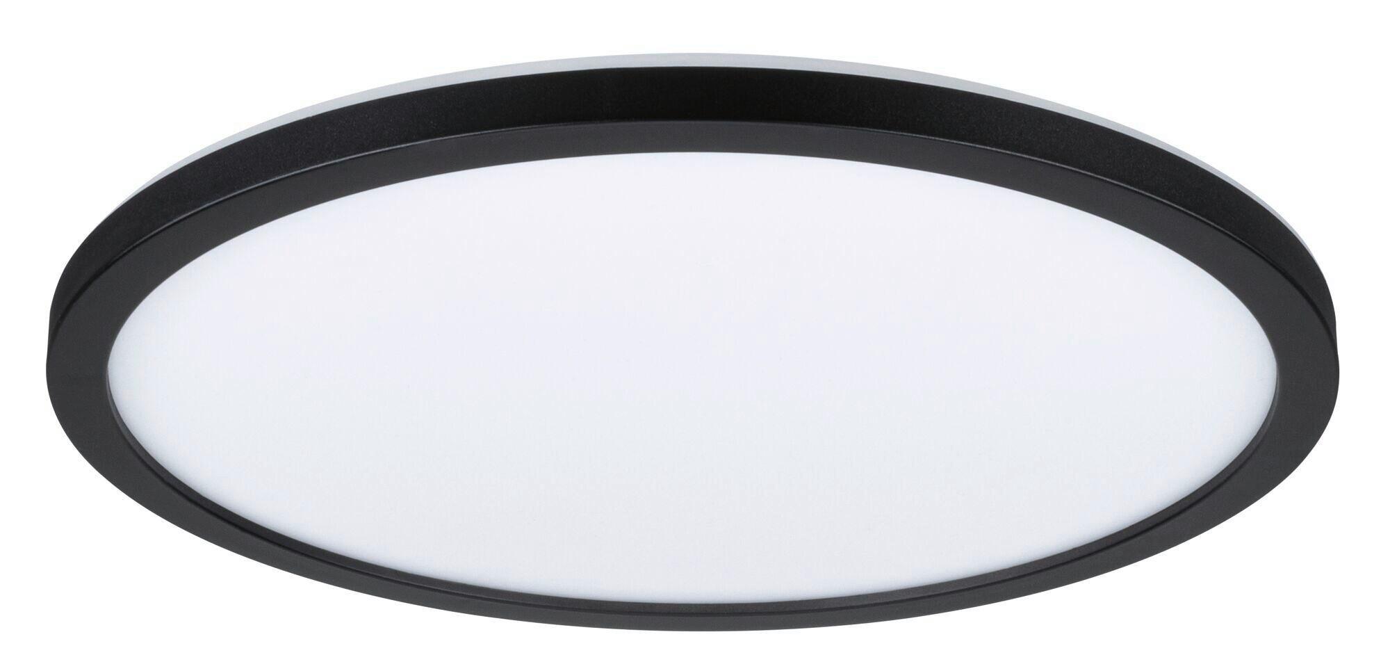 LED-Paneel Ø 29,3 cm Rund - Schwarz, Basics, Kunststoff (29,3/29,3/2,8cm) - Paulmann