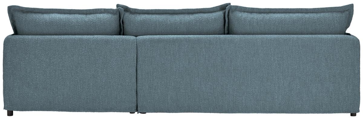 Ecksofa Toscana - Blau/Schwarz, Trend, Textil (295/165cm) - Livetastic