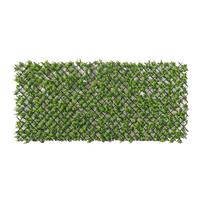 Sichtschutzhecke Devin - Dunkelgrün/Naturfarben, KONVENTIONELL, Holz/Kunststoff (200/100cm) - Luca Bessoni