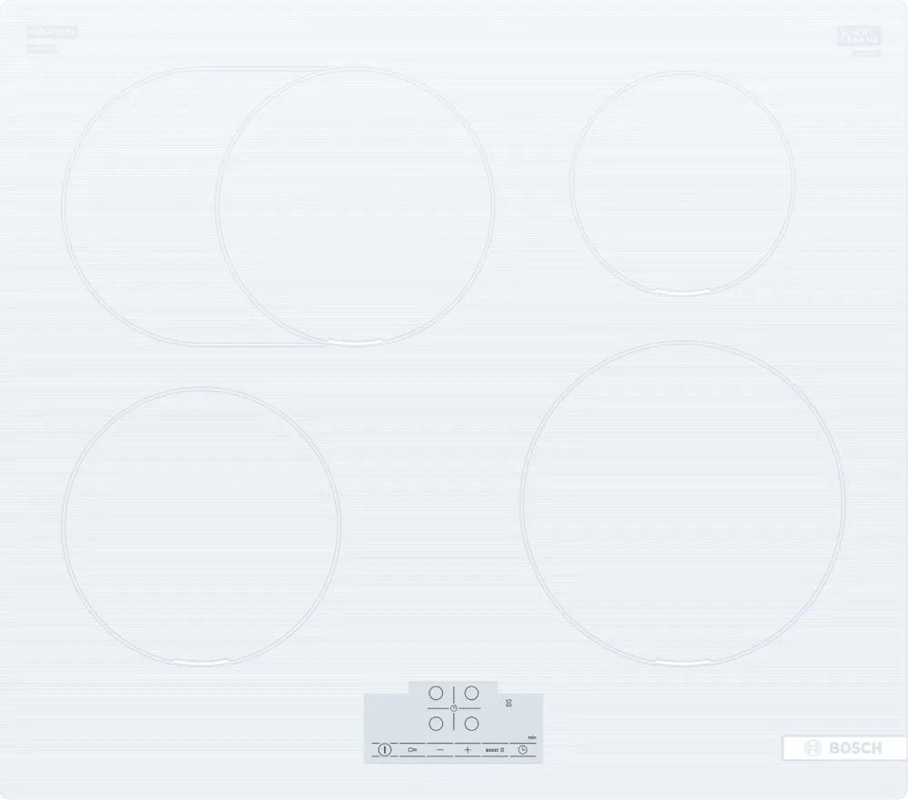 Indukciós Üvegkerámia Főzőlap Pif612bb1e - fehér, Design - Bosch