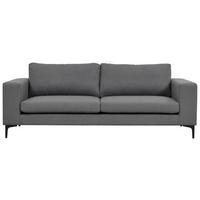 2-Sitzer-Sofa Bolero - Schwarz/Grau, Design, Kunststoff/Textil (215/84/88cm) - Livetastic