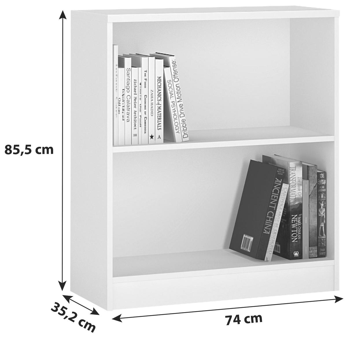 REGÁL 4-YOU YUR01 - biela, Modern, drevo (74/85,5/35,2cm)