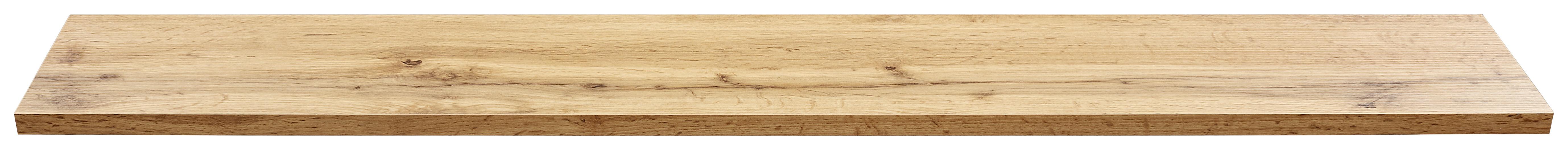 NÁSTĚNNÁ POLICE SKATE 120/20 - barvy dubu, Moderní, kompozitní dřevo (120/1,8/20cm)