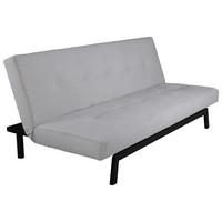Schlafsofa Bodil - Beige/Schwarz, Design, Textil/Metall (180/80/55cm) - Livetastic