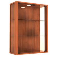 Hängevitrine Udina Nussbaumfarben B: 60 cm - Transparent/Nussbaumfarben, LIFESTYLE, Glas/Holzwerkstoff (60/80/25cm) - MID.YOU