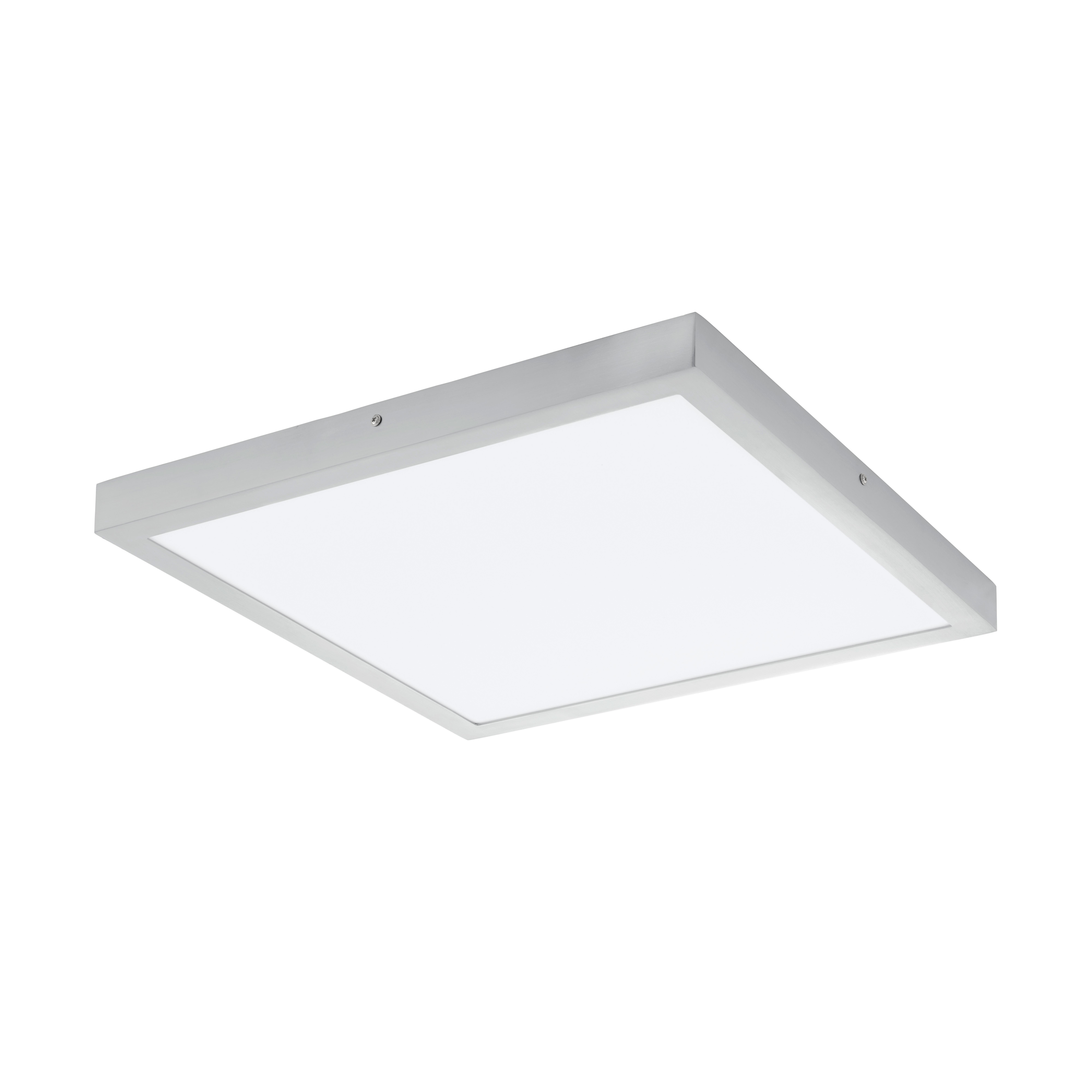 Aufbauleuchte Fueva L: 50 cm Silberfarben/Weiß, 25 W, Led