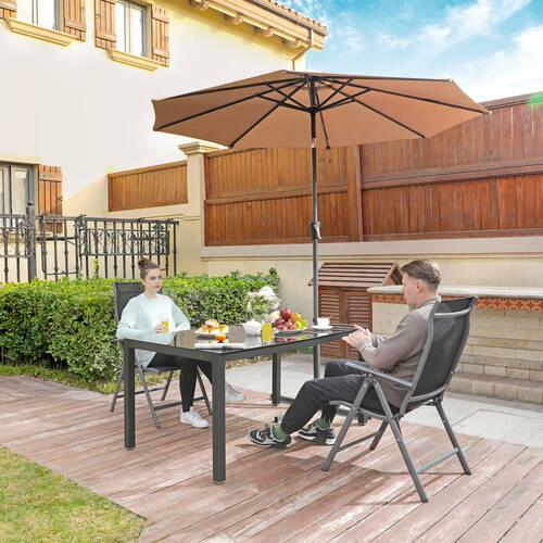 Campingsessel 2-Tlg. Set, Klappbar, Schwarz, B: 70cm - Schwarz, Basics, Textil/Metall (70/106/56cm) - Modante