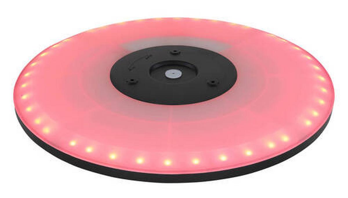 LED-Deckenleuchte 41562-24brgb - Opal/Schwarz, Design, Kunststoff (42/2,5cm) - Globo