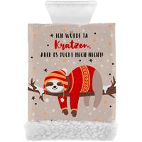 Eiskratzer Faultier Rot/Weiß/ Schwarz Kunststoff - KONVENTIONELL, Kunststoff (15,5/24/3cm) - Sheepworld