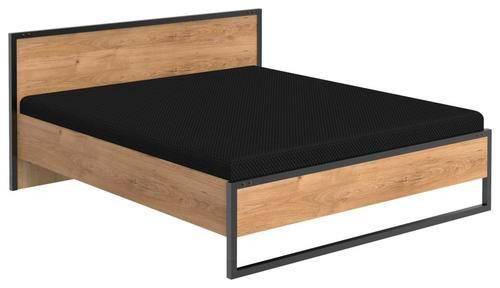 Futonbett 180x200 Detroit, Eichefarben/Graphit