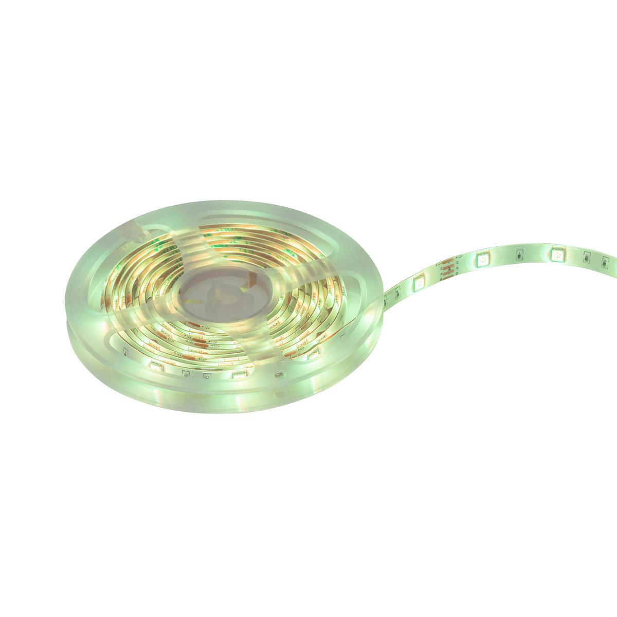 Led Díszlámpa Thore Kb. 300cm - fekete/fehér, Modern, műanyag (300cm) - Luca Bessoni