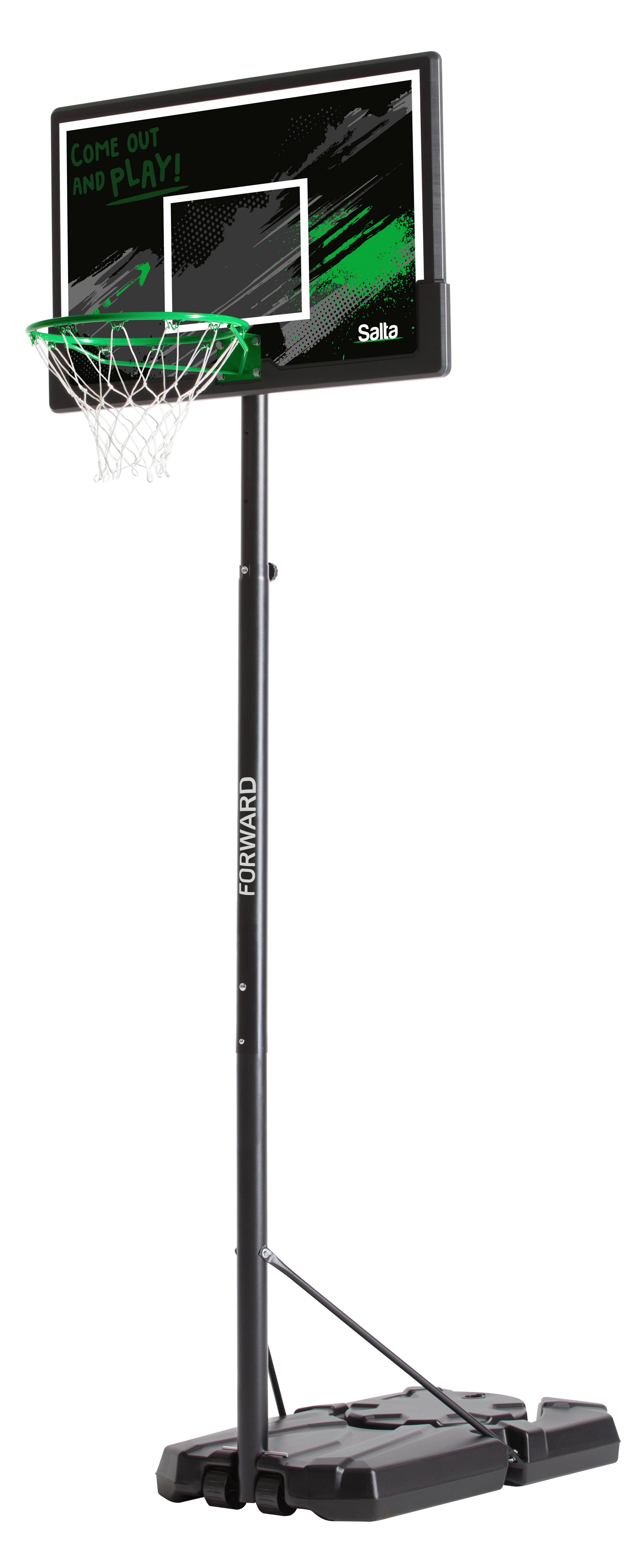 Basketballständer Salta Forward - Schwarz/Grün, KONVENTIONELL, Kunststoff/Metall (110/287-362/175cm) - Salta