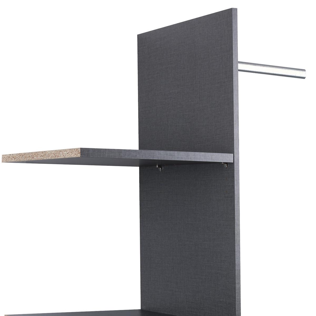 Belső Elosztás Tokio - sötétszürke, Basics, faalapú anyag (82,7/172,9/47,7cm)