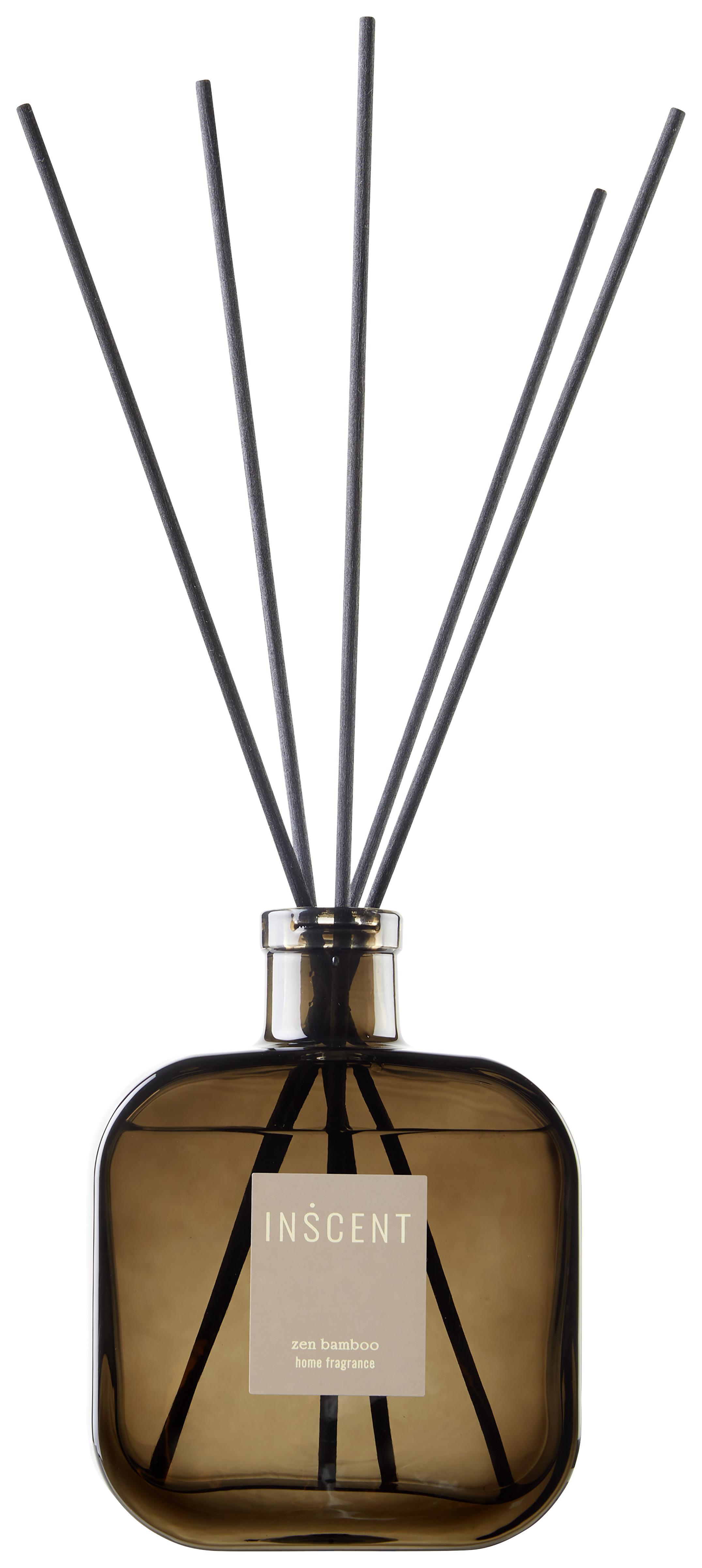 Vôňa do bytu Zen Bamboo, 500ml - číra/krémová, Design, sklo (500ml) - Inscent