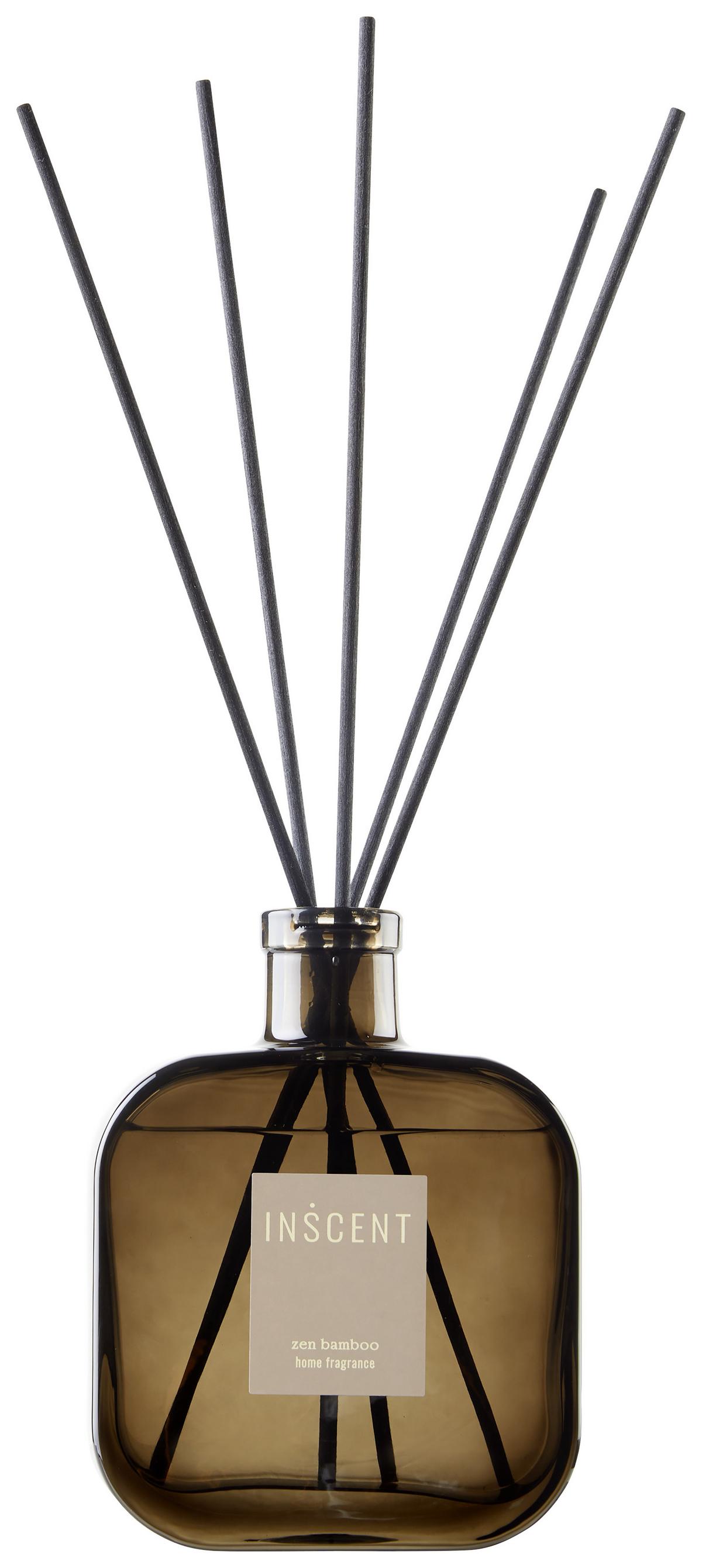 Vôňa do bytu Zen Bamboo, 500ml - číra/krémová, Design, sklo (500ml) - Inscent