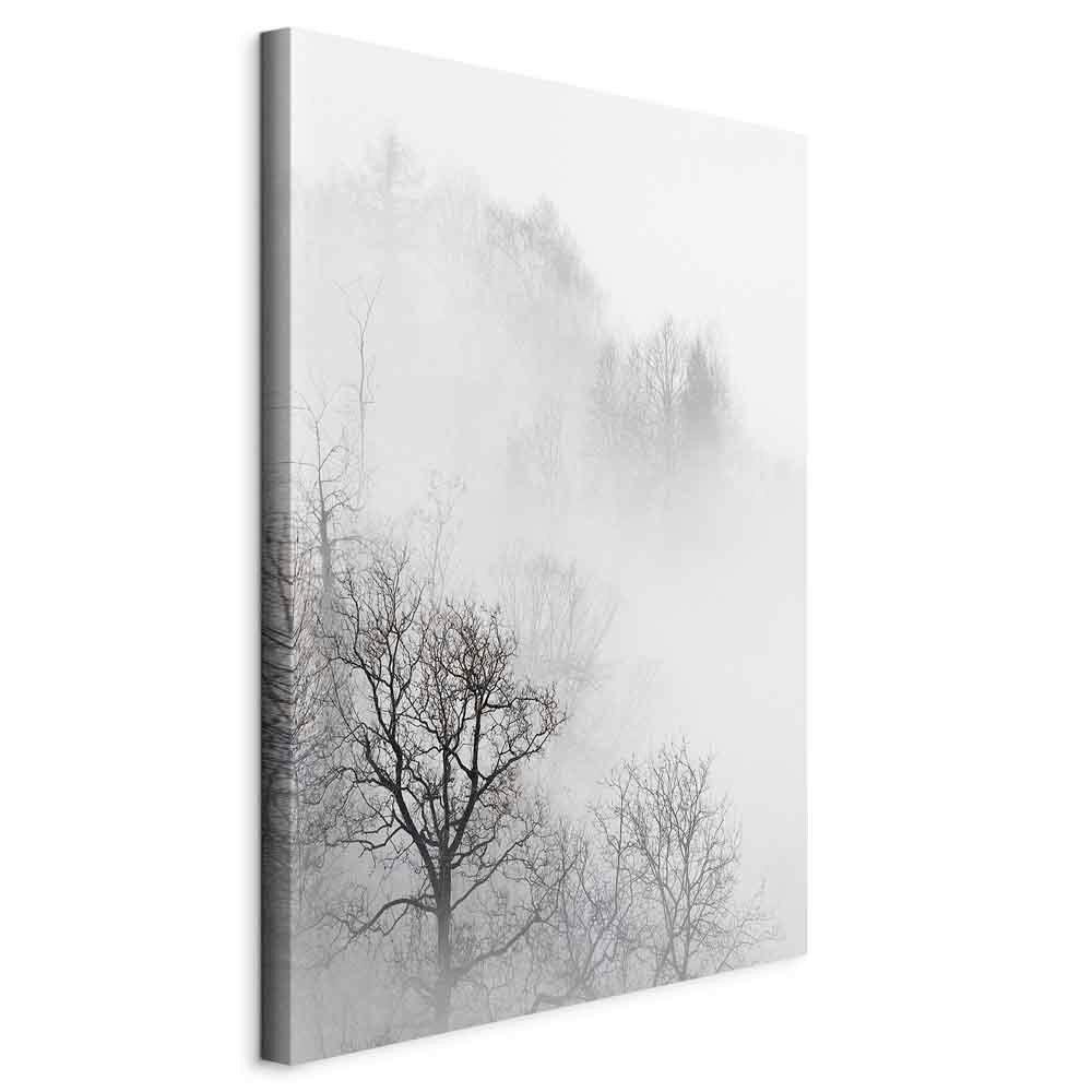 Leinwandbild Grau Weiß Dunkelgrau B: 40 Cm