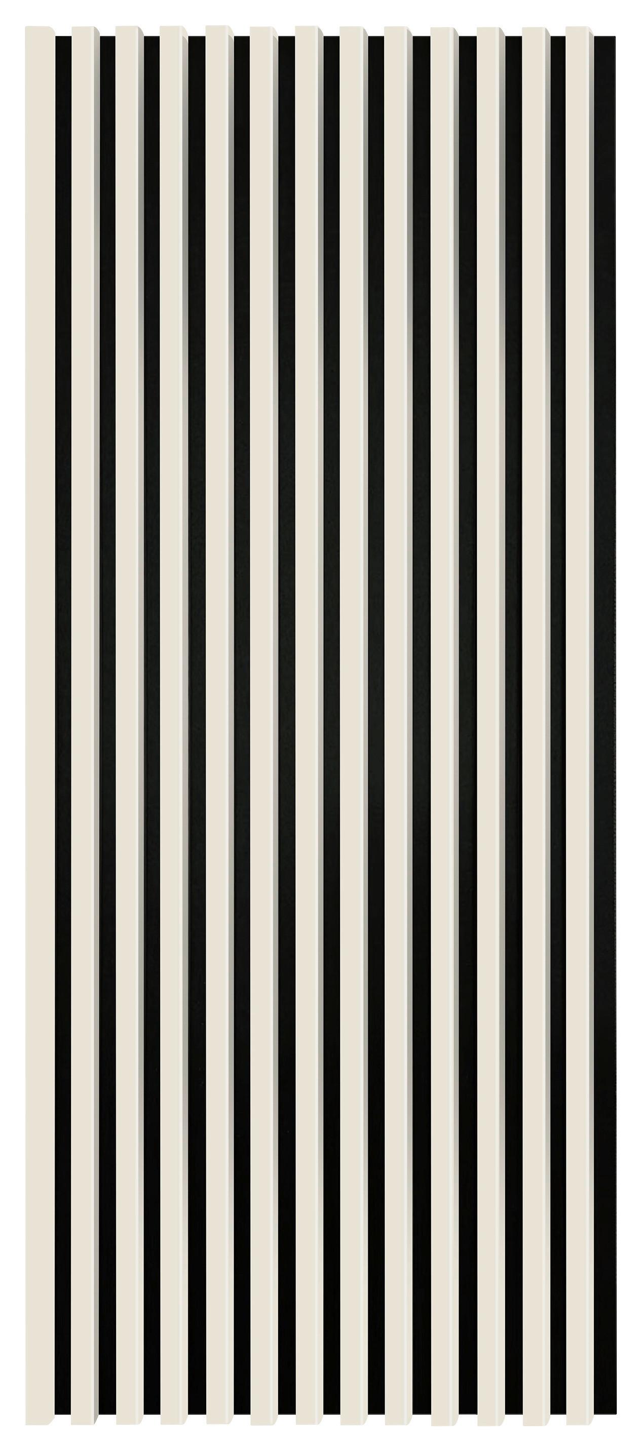 Akustikpaneel Graz1; L: 120 cm Kaschmir/Schwarz - Creme, MODERN, Holzwerkstoff/Kunststoff (120/60/0,09cm)