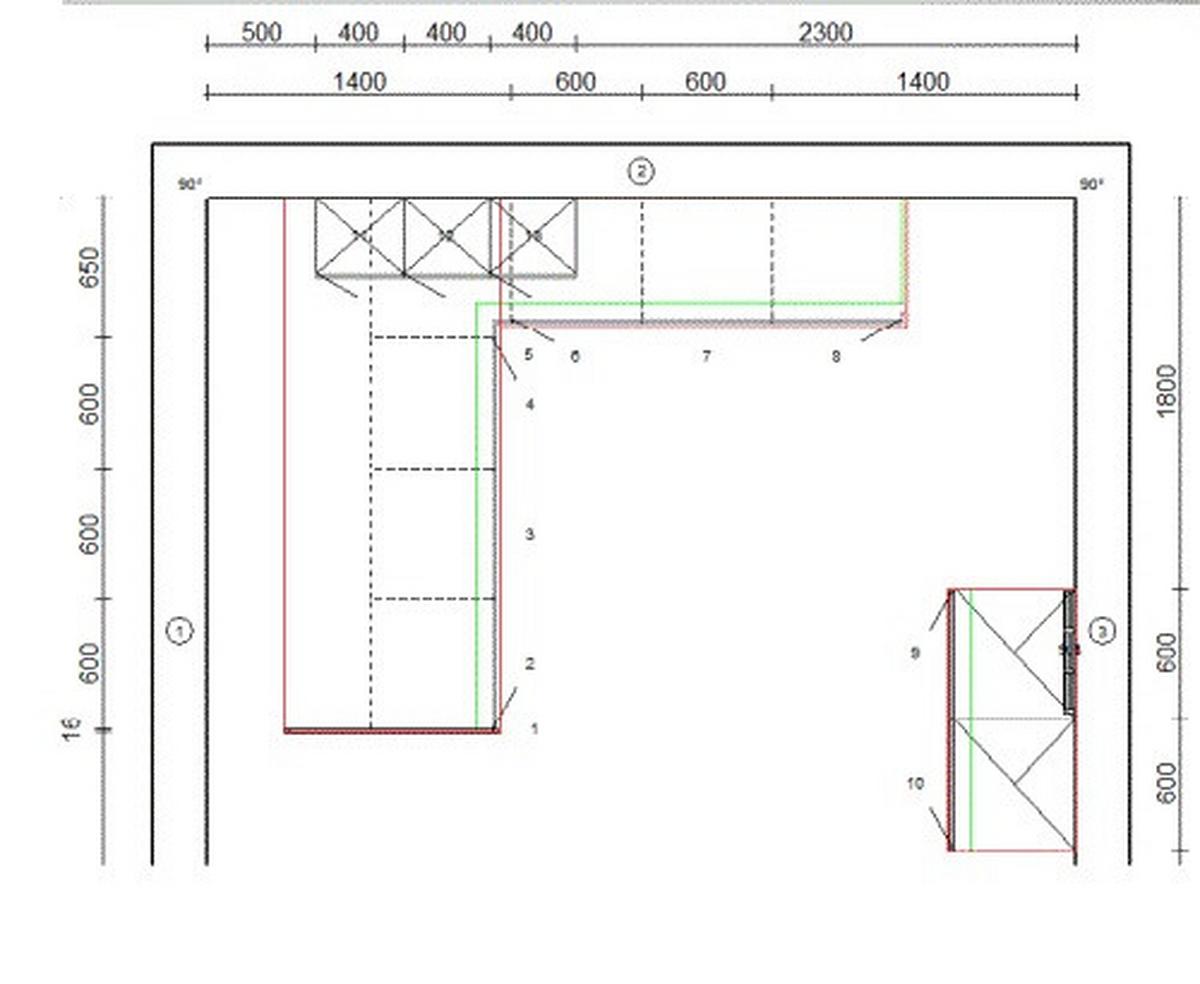 Plánovateľná kuchyňa EASTBOURN rozmer 245/260 cm+120 cm
