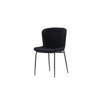 STUHL Modesto Schwarz B: 48 cm - Schwarz, MODERN, Textil/Metall (48/80/54cm) - Livetastic