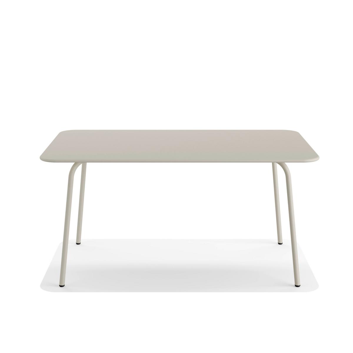 Gartentisch Shine Gartentisch - Beige, Basics, Metall (160/73/90cm)
