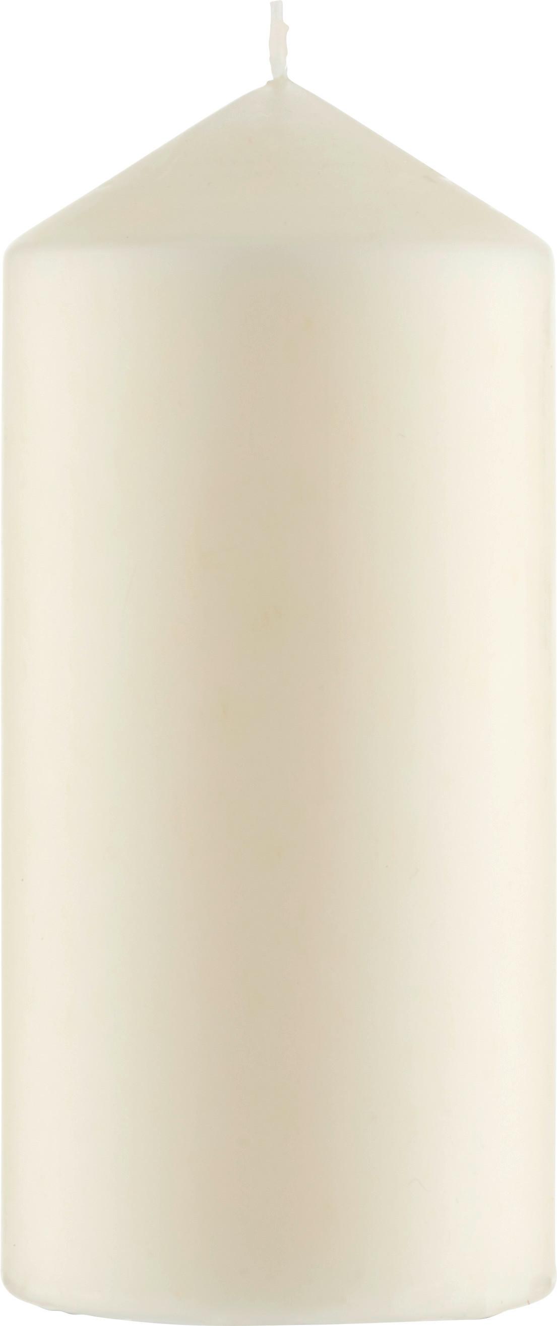 Stumpenkerze Christina - Creme, KONVENTIONELL, Naturmaterialien (6,7/15cm) - Luca Bessoni