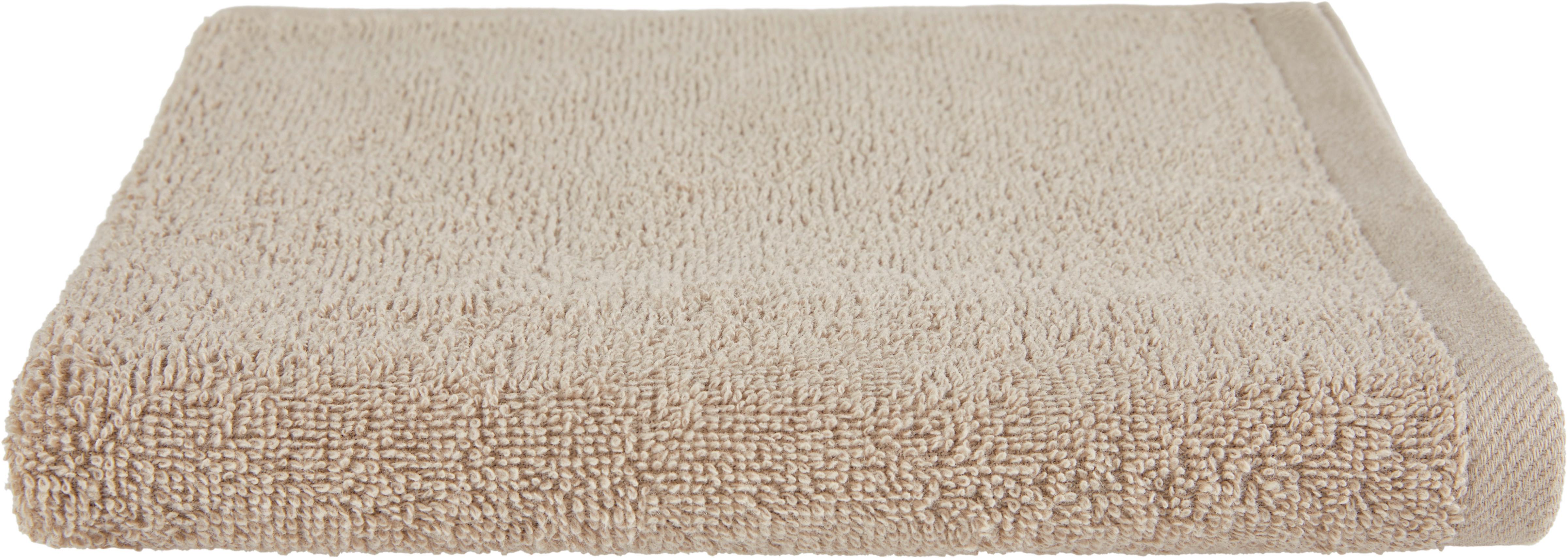 Handtuch Flora Baumwolle 380g/M2 Taupe 50x90 cm - Taupe, ROMANTIK / LANDHAUS, Textil (50/90cm) - James Wood