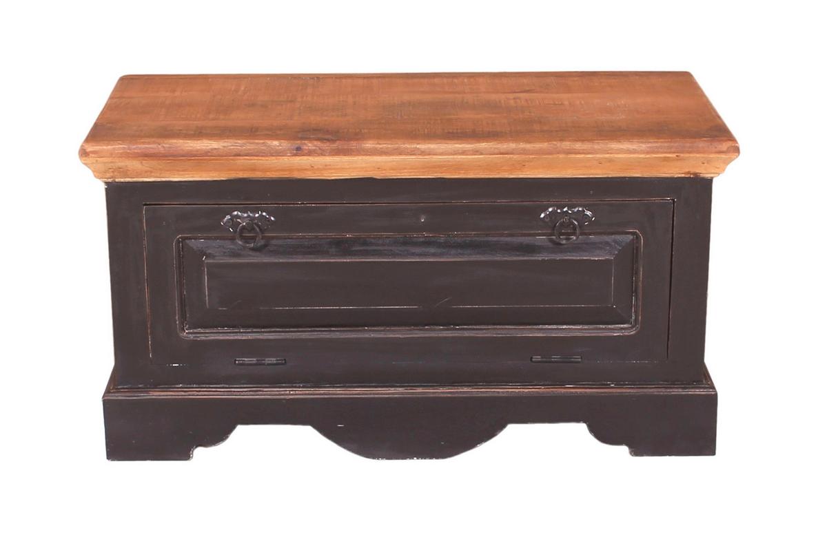 SCHUHSCHRANK Honig/Schwarz B: 85cm - Schwarz/Honig, Design, Holz/Holzwerkstoff (85/45/40cm) - MID.YOU
