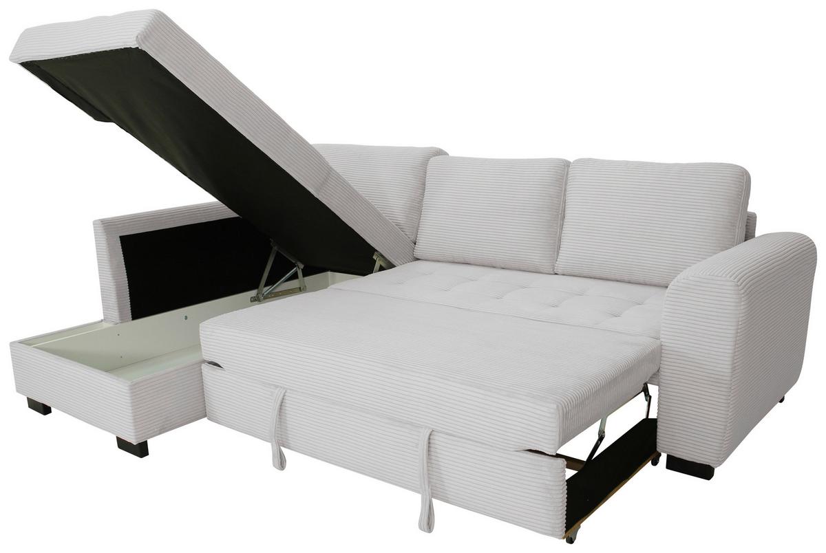 Ecksofa John Beigebraun S: 178x239 Cm - Beigebraun/Schwarz, Trend, Textil (178/239cm)