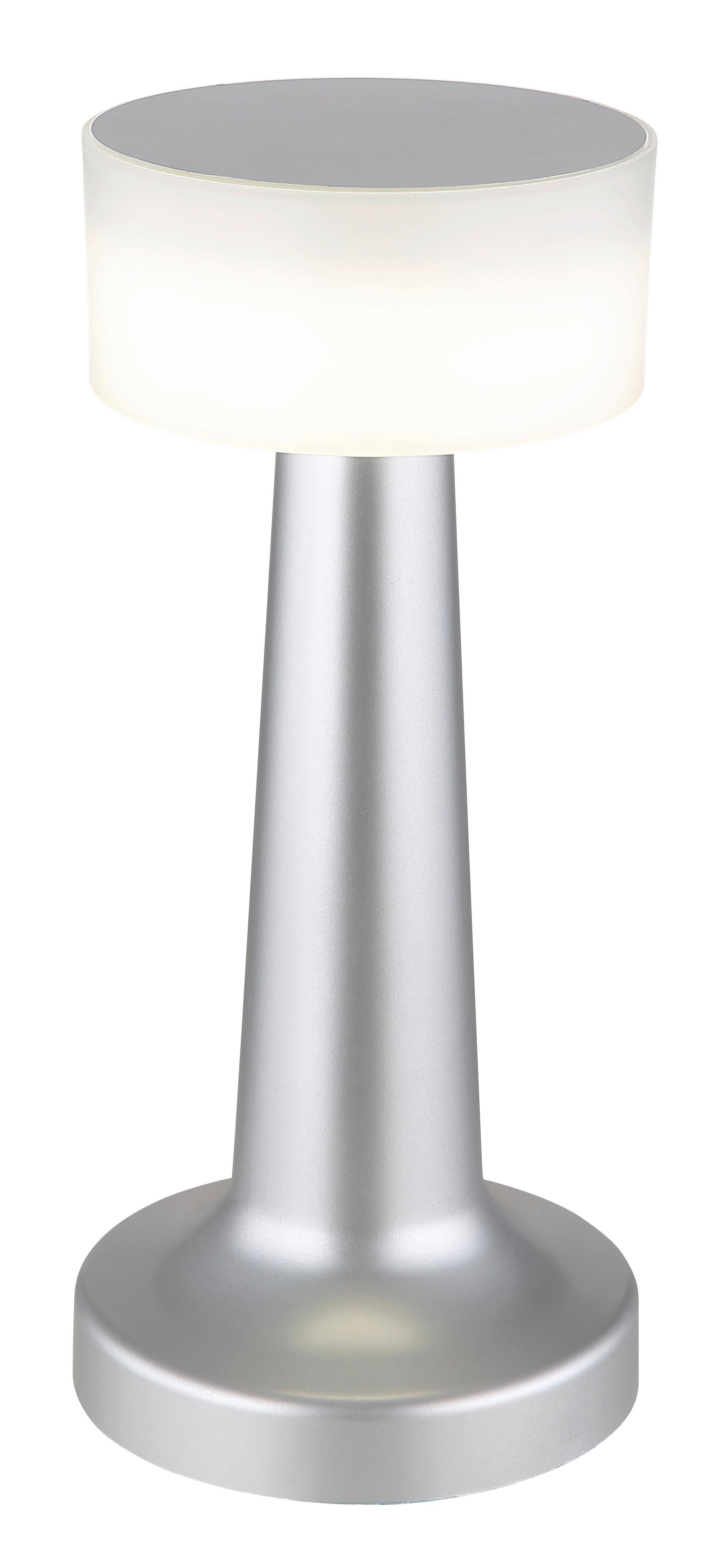 Akku-Tischleuchte 58447N - Weiß/Nickelfarben, Basics, Kunststoff (9,5/21,5cm) - Globo