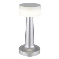 Akku-Tischleuchte 58447N - Weiß/Nickelfarben, Basics, Kunststoff (9,5/21,5cm) - Globo