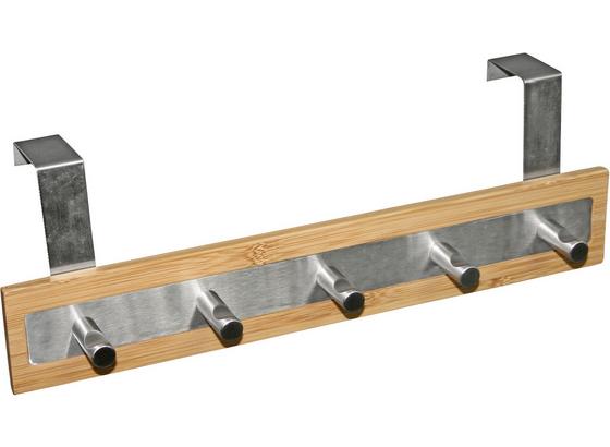 Türgarderobe Lisa - Chromfarben/Naturfarben, MODERN, Holz/Metall (36/12/8cm) Türgarderobe Lisa - Chromfarben/Naturfarben, MODERN, Holz/Metall (36/12/8cm)