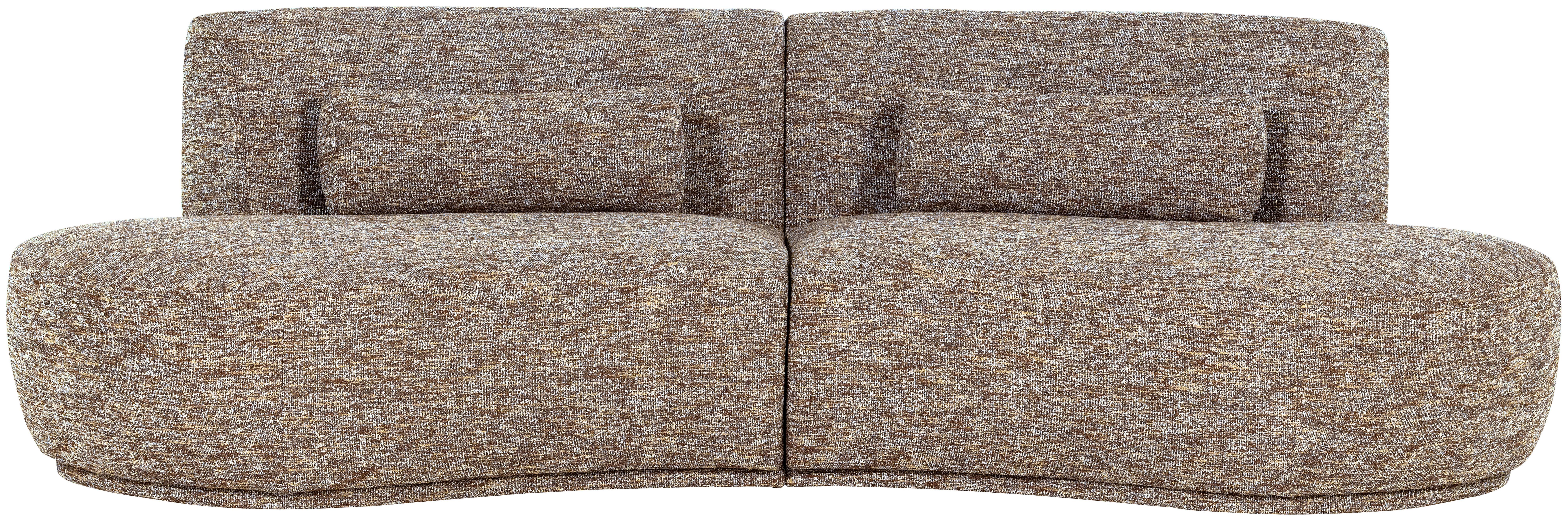 Bigsofa Batavier Hellbraun B: 254cm - Hellbraun, Design, Textil (254/74/122cm) - Livetastic