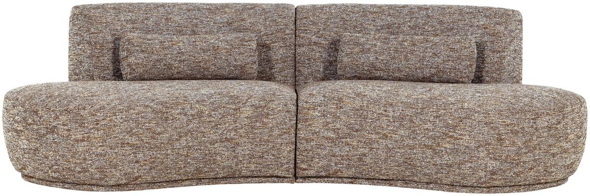 Bigsofa Batavier Hellbraun B: 254cm - Hellbraun, Design, Textil (254/74/122cm) - Livetastic