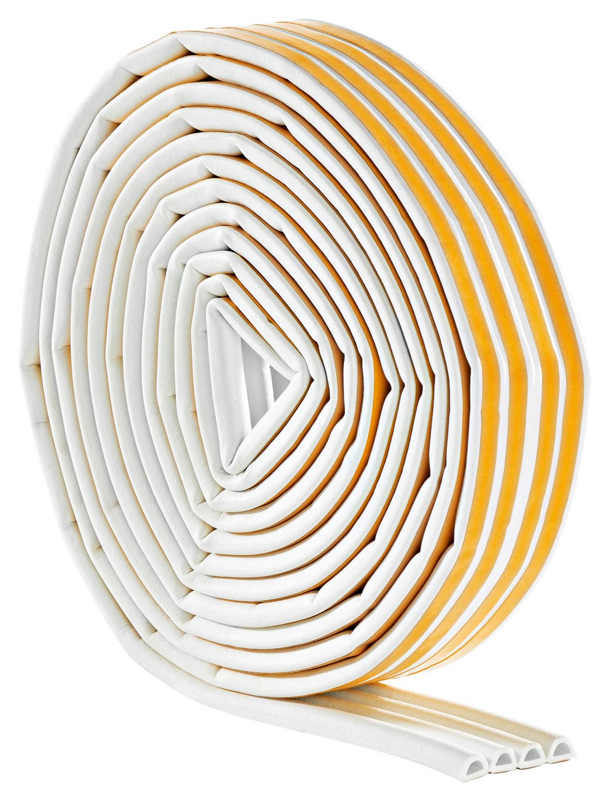 Dichtungsring Easymaxx Dichtungsband 9x6mm - Weiß, Basics, Kunststoff (16000/0,9/0,6cm)