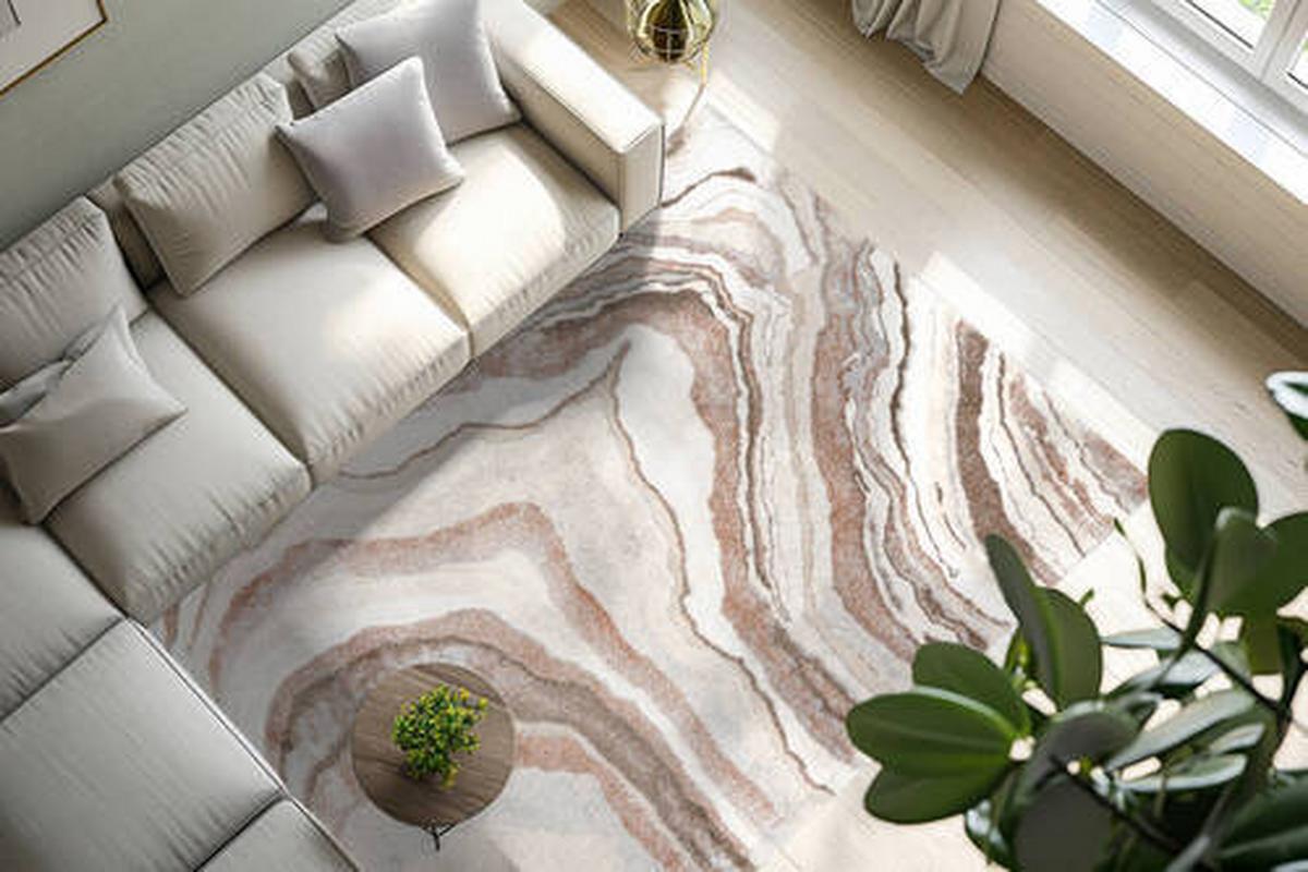 Läufer My Bologna 461 Terra 80 X 300 - Terracotta/Creme, KONVENTIONELL, Kunststoff/Textil (80/300cm) - Obsession