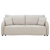3-Sitzer-Sofa Bari Mit Schlaffunktion & Bettkasten - Beige/Schwarz, Basics, Textil (215/89/100cm) - P & B