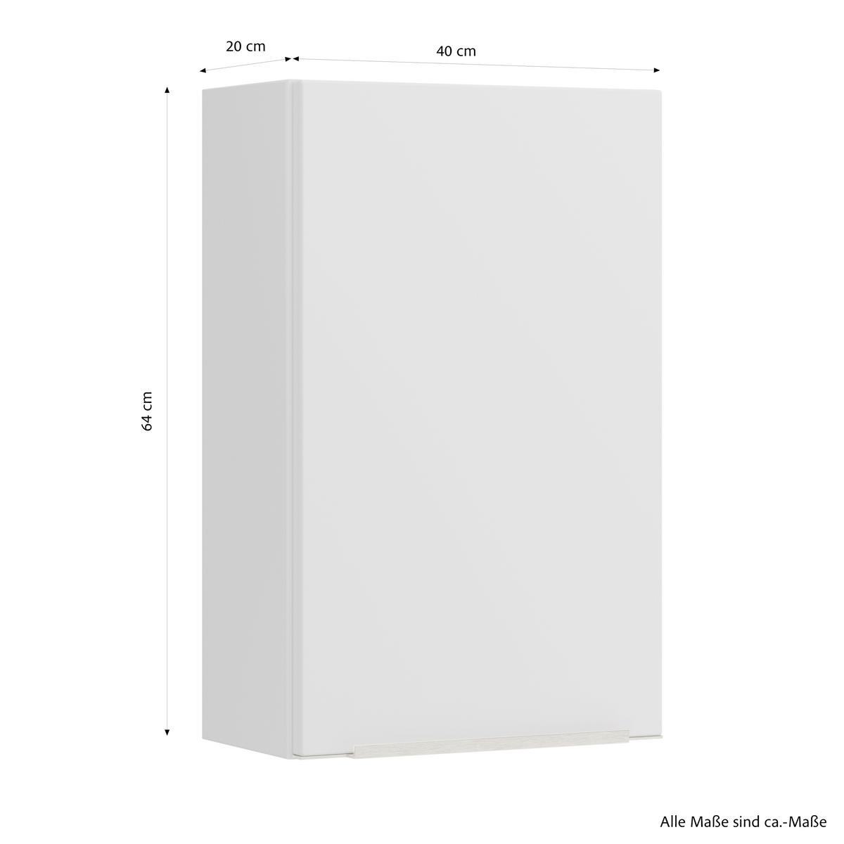 HÄNGESCHRANK Verona Weiß B: 40cm - Weiß, Trend, Holzwerkstoff (40/64/20cm) - Held