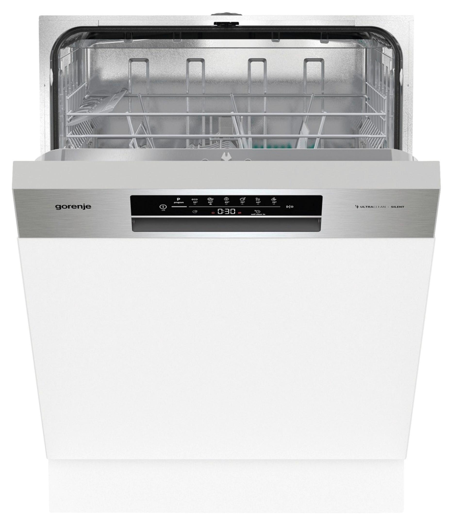 Einbau-geschirrspüler Gi642e90x B: 59,8 Cm - Edelstahlfarben, Basics, Metall (59,8/81,5/55,5cm) - Gorenje