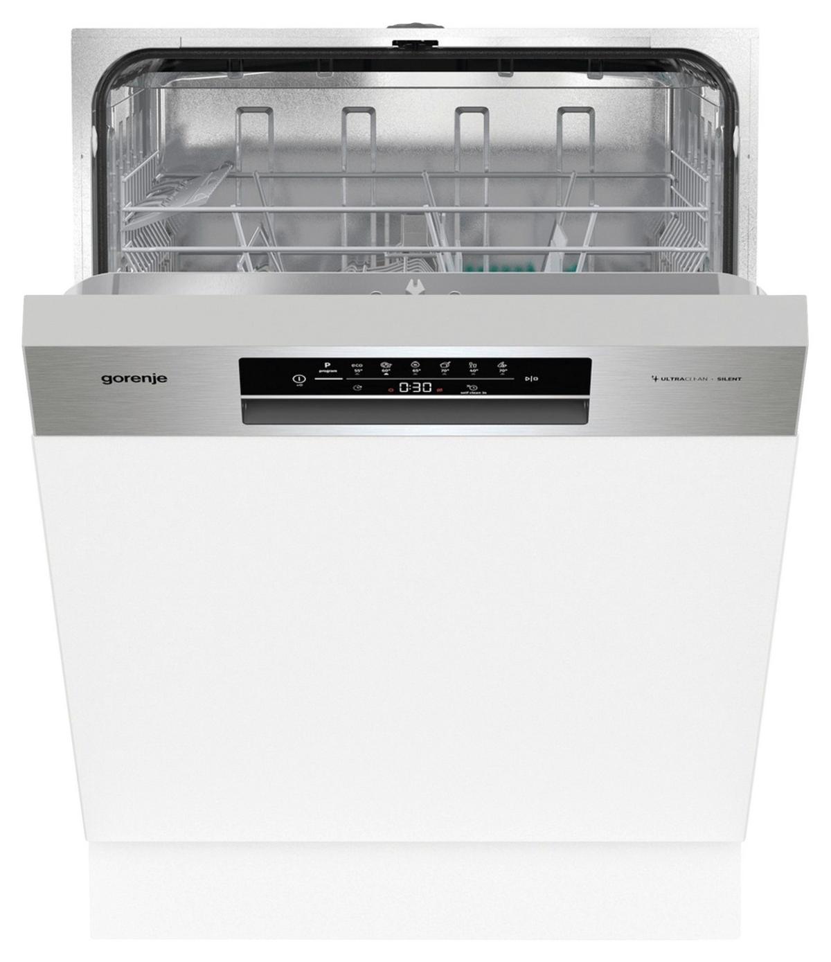 Einbau-Geschirrspüler Gi642e90x B: 59,8 cm - Edelstahlfarben, Basics, Metall (59,8/81,5/55,5cm) - Gorenje